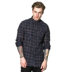 Flannel Navy Long Sleeve Shirt