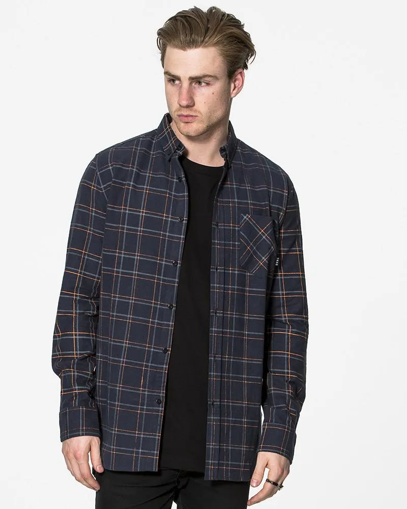 Flannel Navy Long Sleeve Shirt