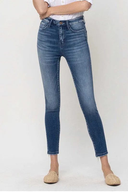 Flying Monkey High Rise Crop Skinny Jeans