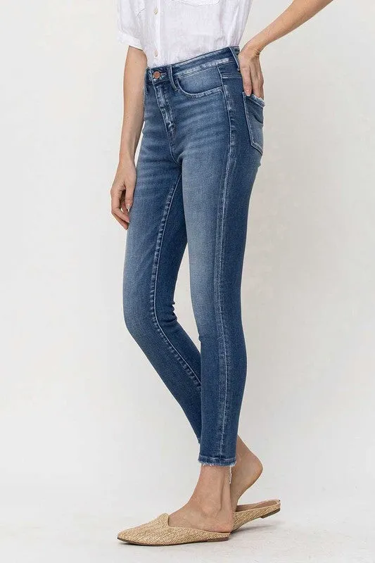 Flying Monkey High Rise Crop Skinny Jeans