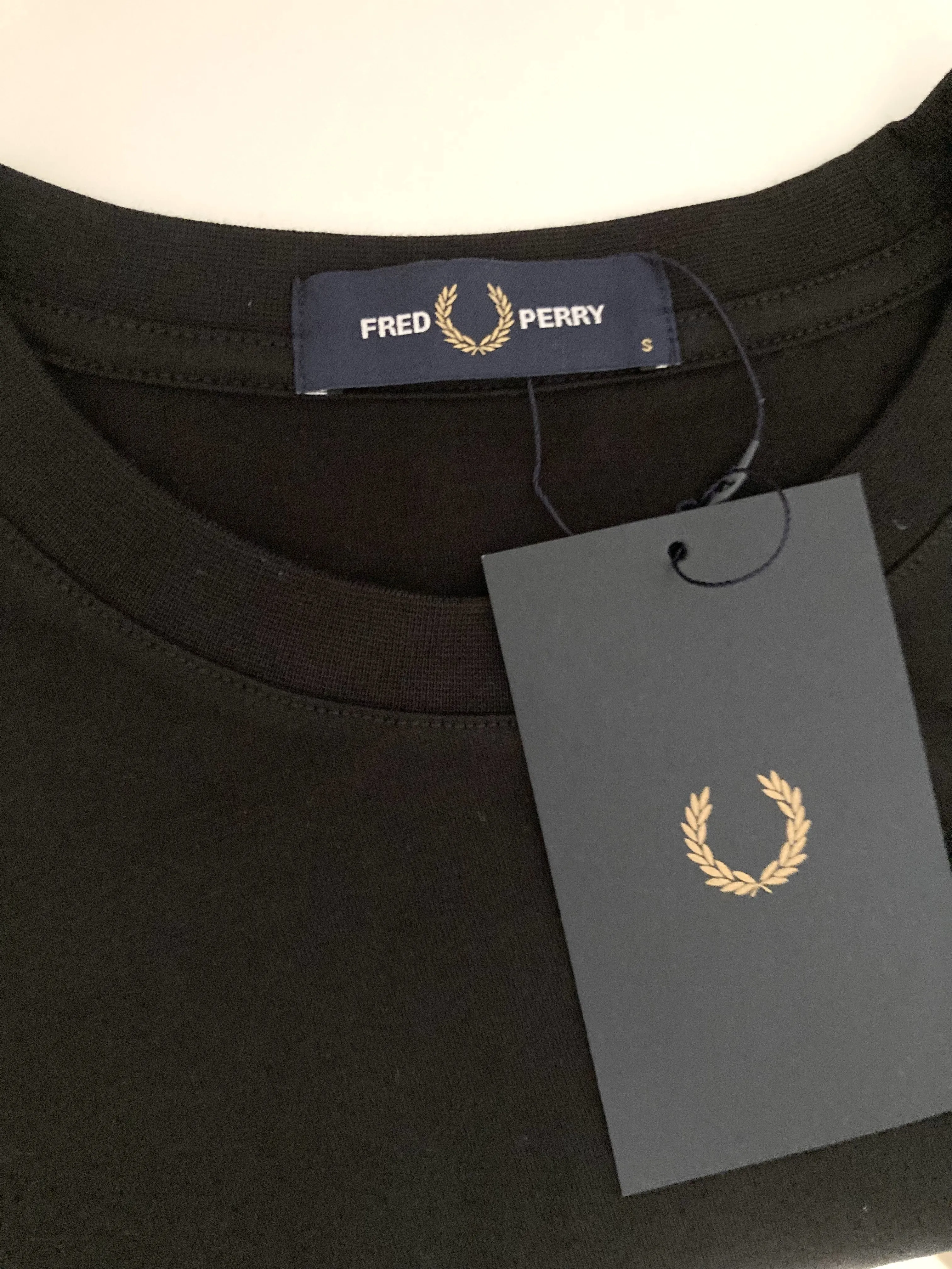 FRED PERRY  |Crew Neck Street Style Long Sleeves Plain Cotton