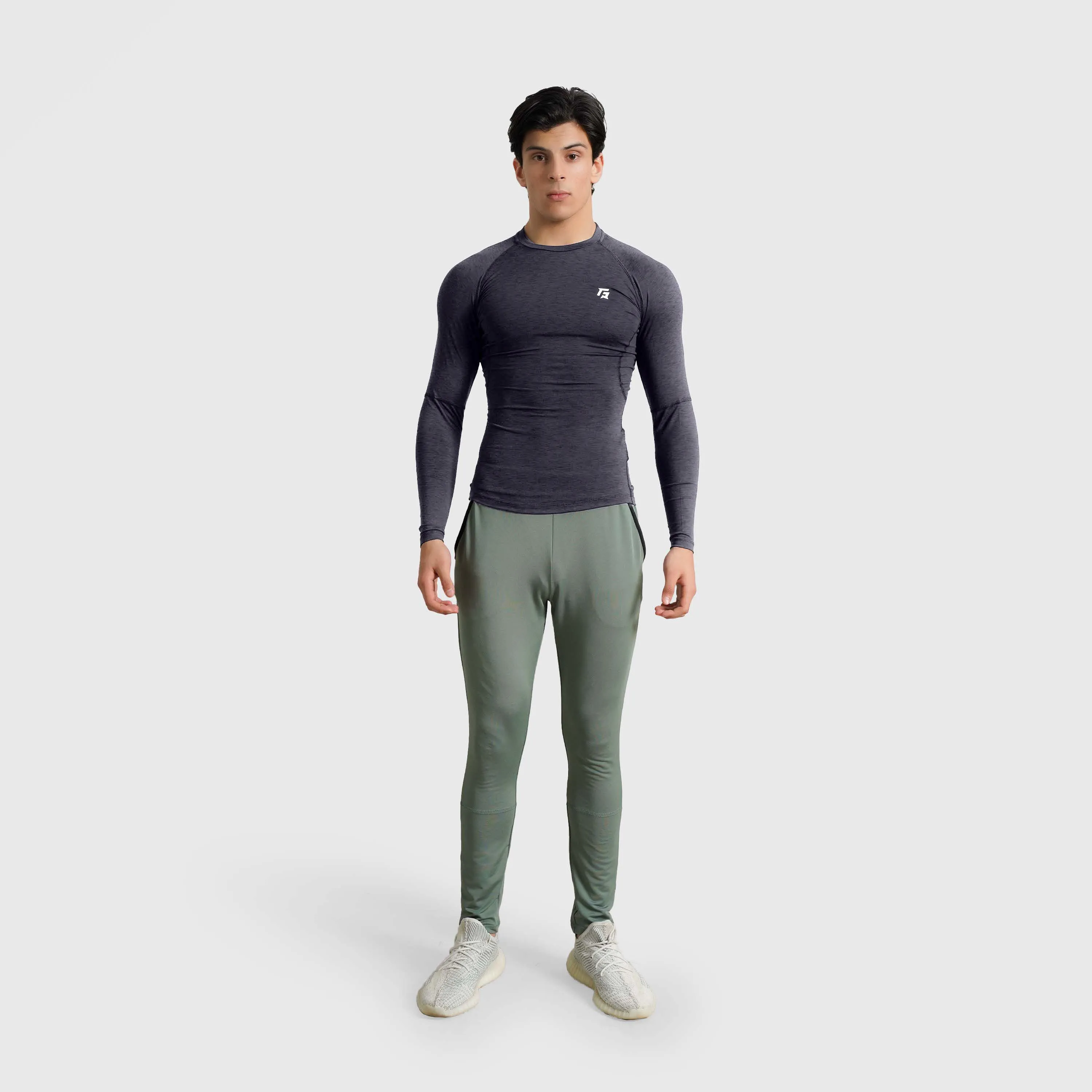 GA Compression Long Sleeves (Charcoal)