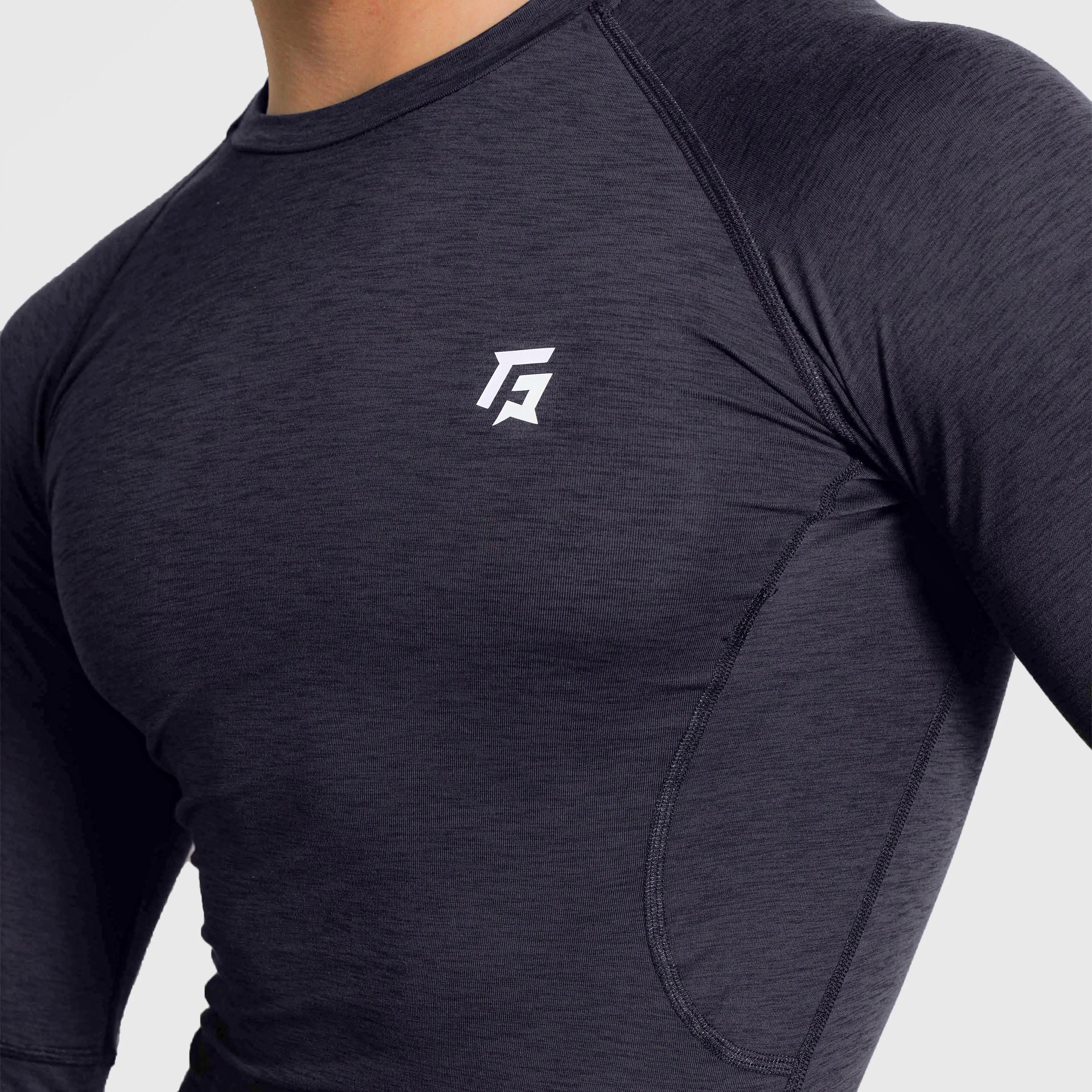 GA Compression Long Sleeves (Charcoal)