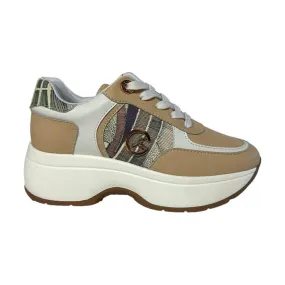 Gattinoni Linea Planetarium  Dafne PEGDF6302WPBN76 Scarpe Donna Sneaker Stringate Beige