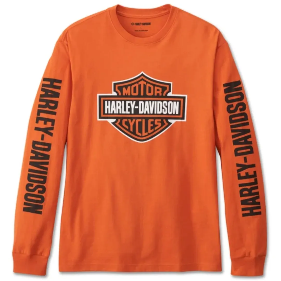 Harley Davidson  |Crew Neck Unisex Street Style Long Sleeves Cotton Oversized