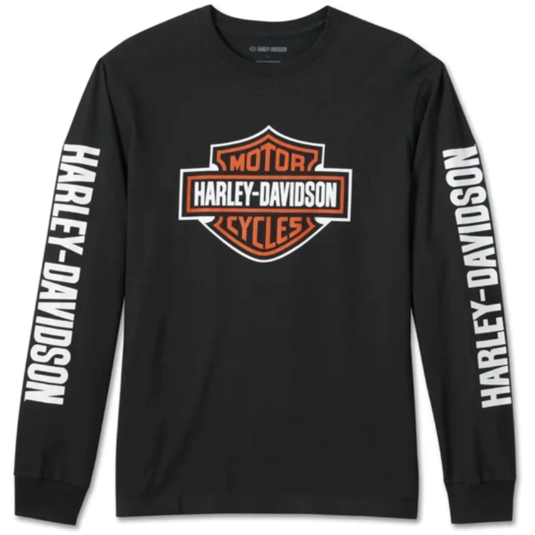 Harley Davidson  |Crew Neck Unisex Street Style Long Sleeves Cotton Oversized