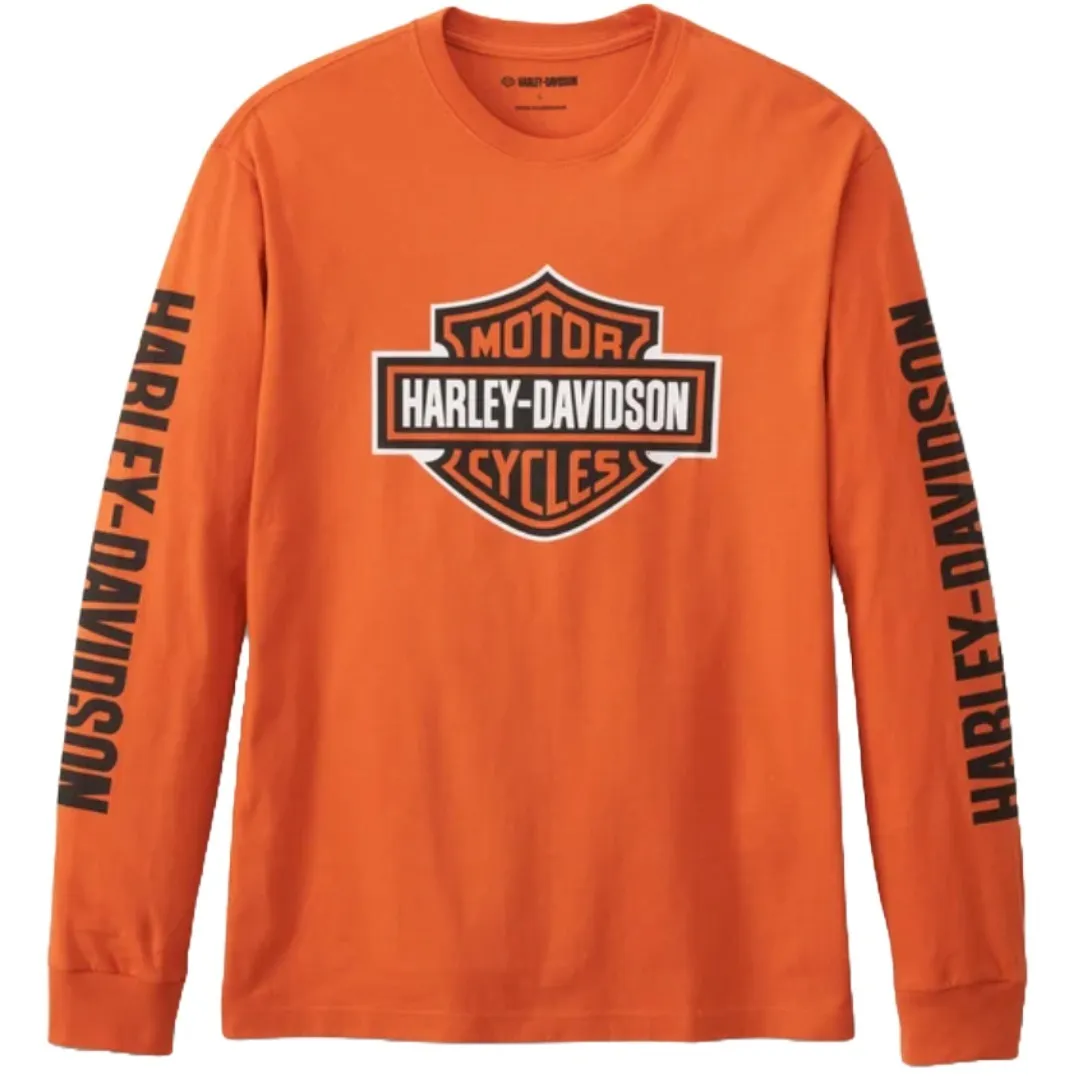 Harley Davidson  |Crew Neck Unisex Street Style Long Sleeves Cotton Oversized