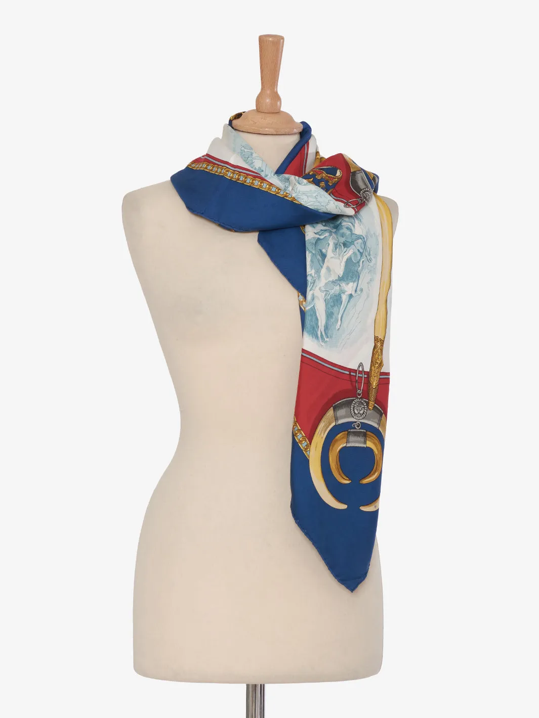 Hermès Hunting Print Silk Scarf