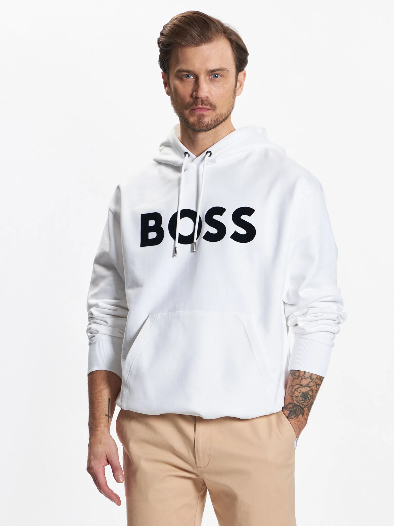 Hugo Boss  |Pullovers Long Sleeves Cotton Logo Hoodies