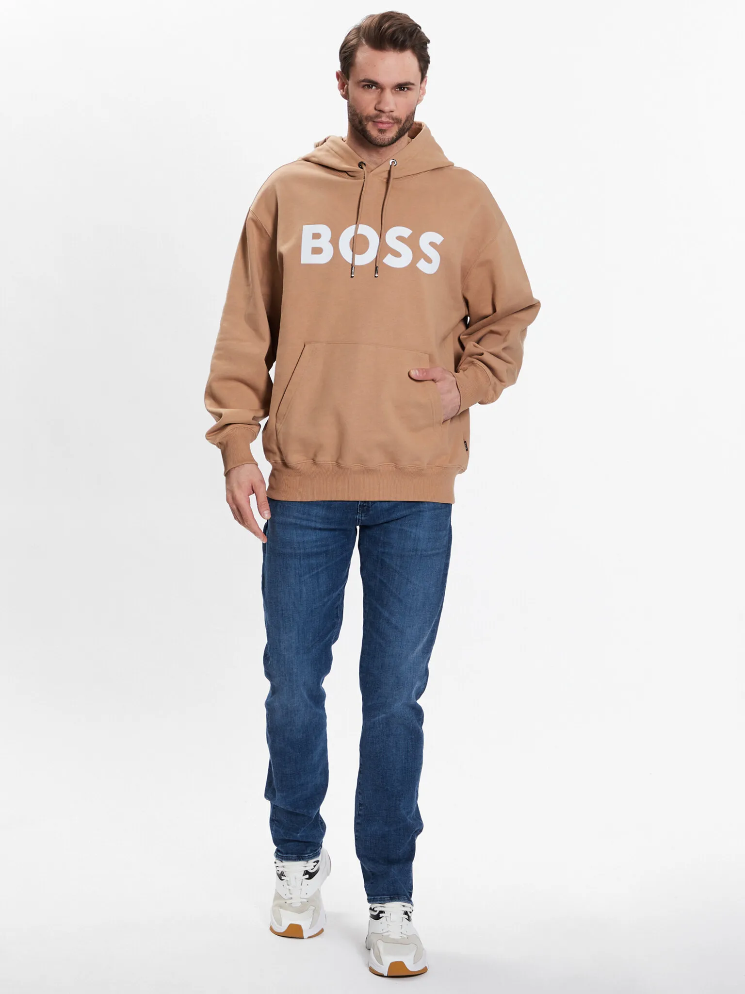 Hugo Boss  |Pullovers Long Sleeves Cotton Logo Hoodies