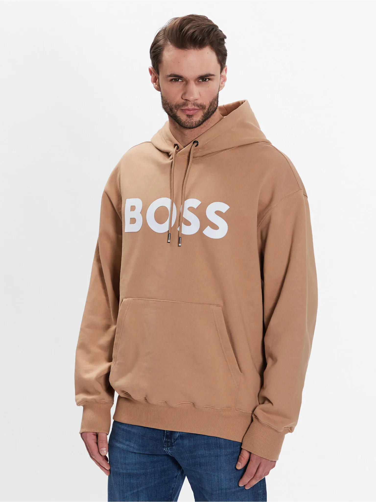 Hugo Boss  |Pullovers Long Sleeves Cotton Logo Hoodies