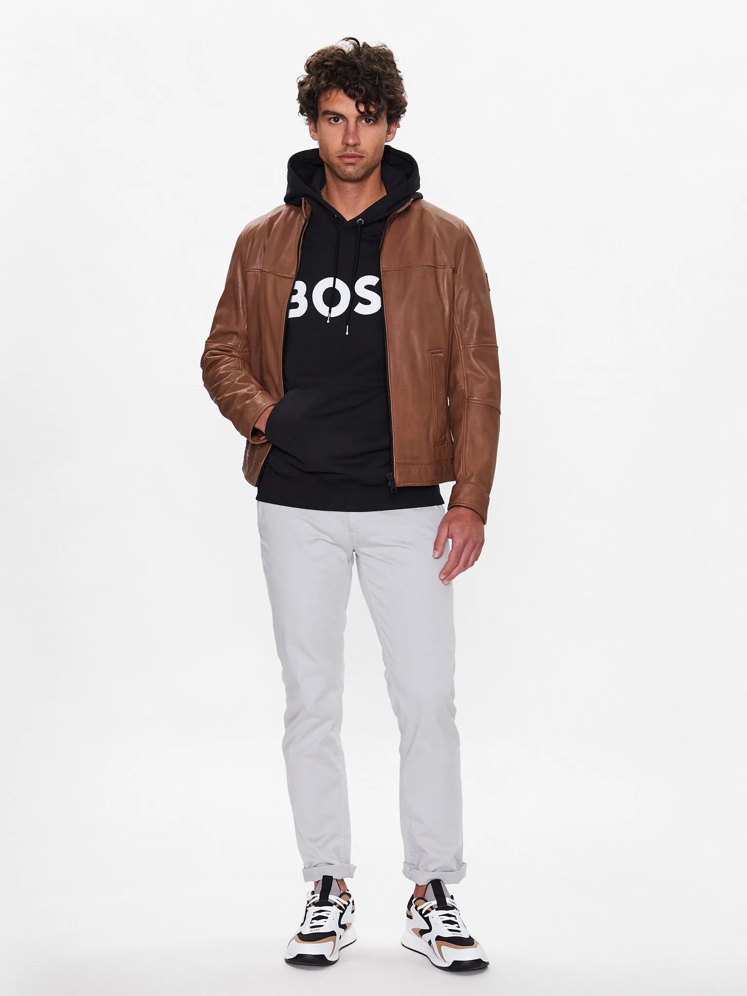 Hugo Boss  |Pullovers Long Sleeves Cotton Logo Hoodies