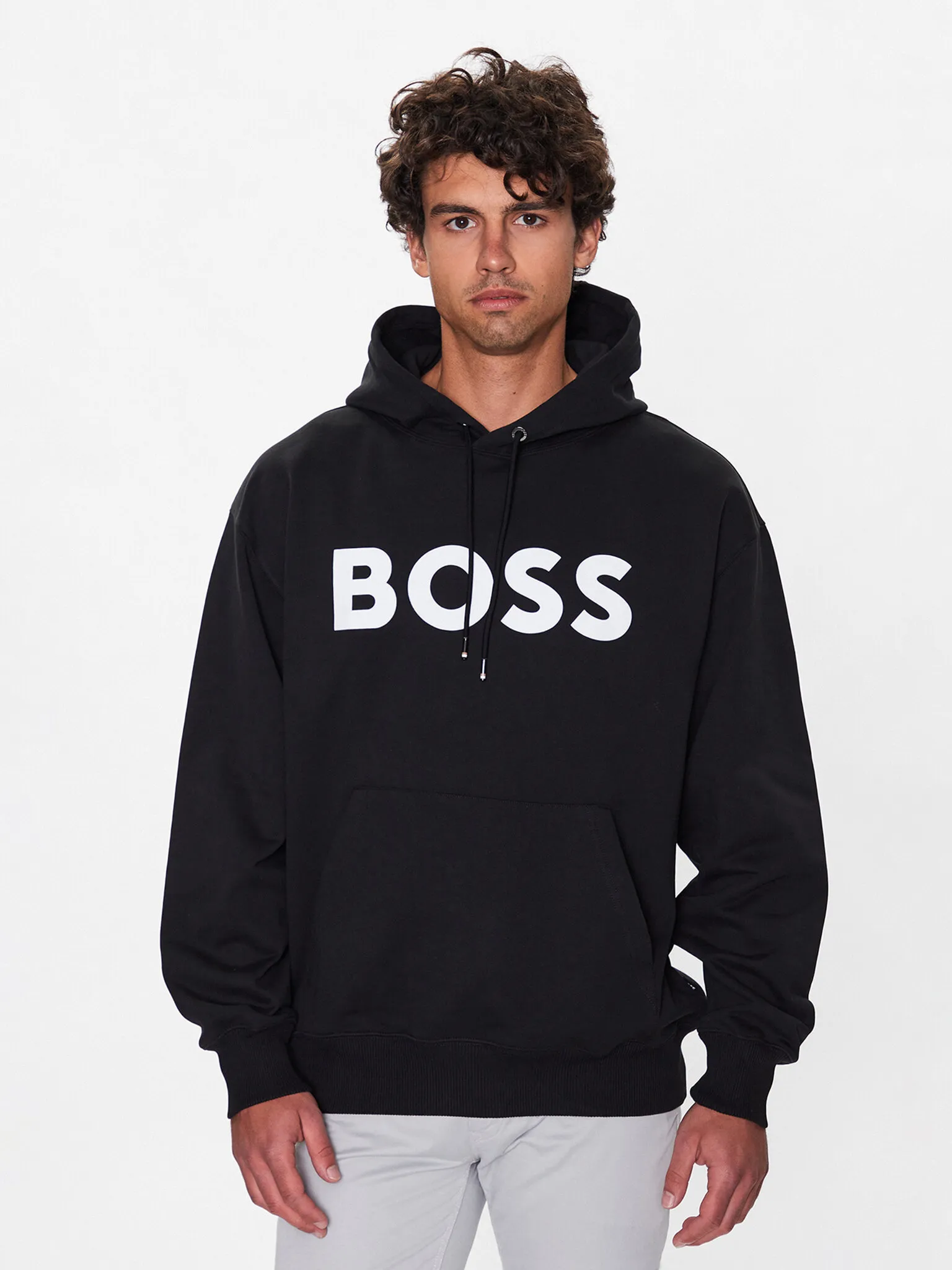 Hugo Boss  |Pullovers Long Sleeves Cotton Logo Hoodies