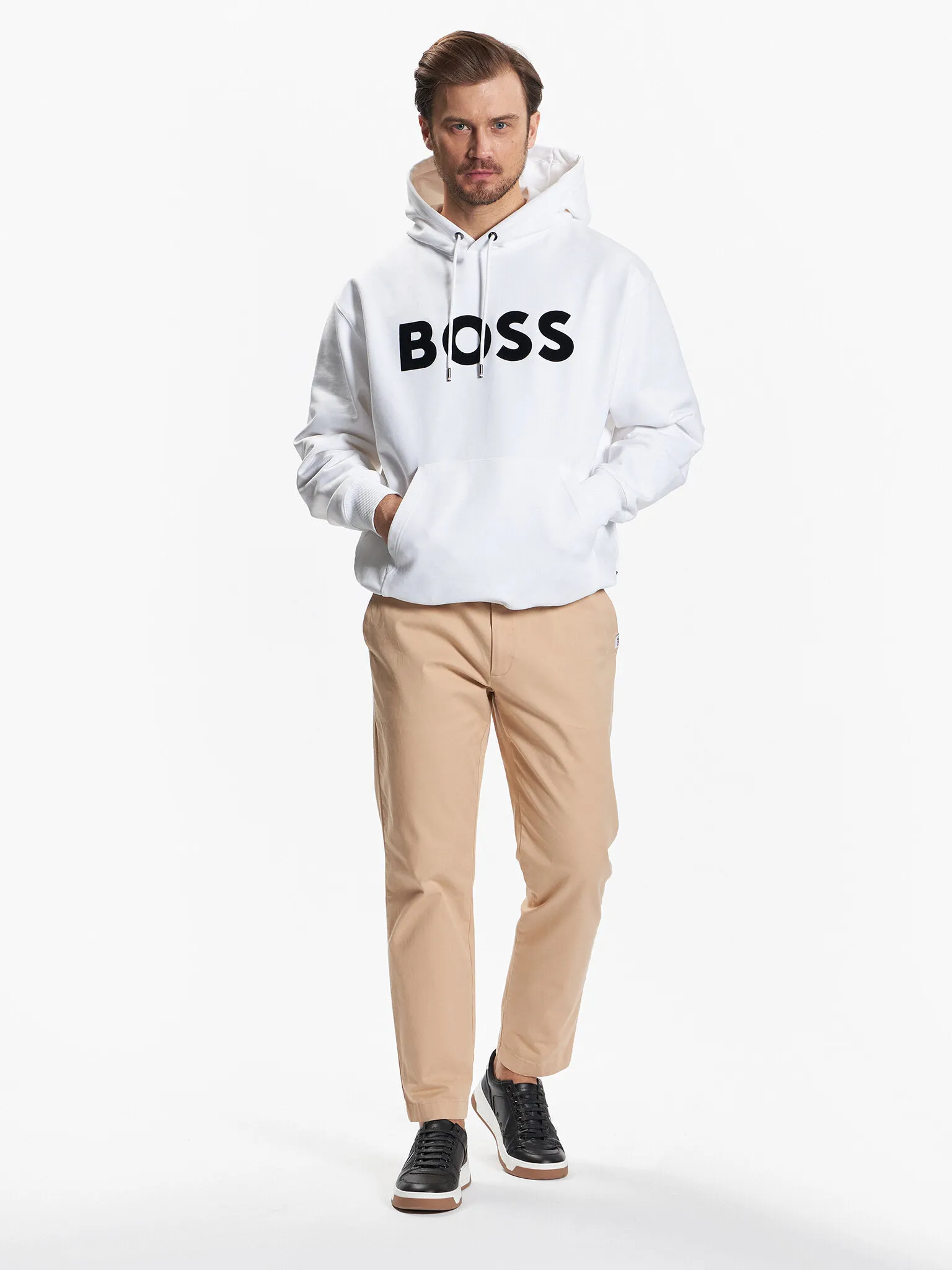 Hugo Boss  |Pullovers Long Sleeves Cotton Logo Hoodies