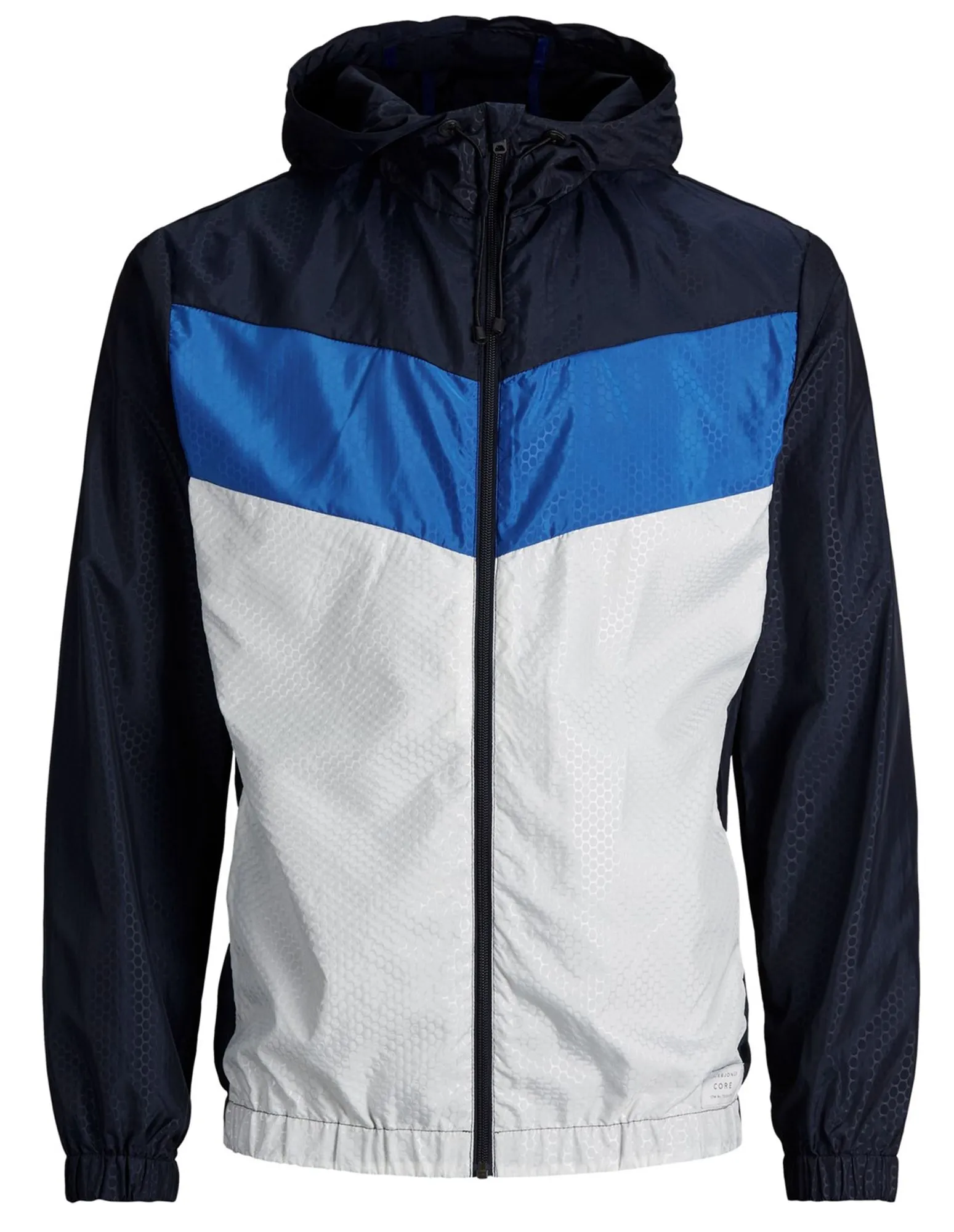 Jack & Jones Hooded Zip Through Jacket Sky Captain