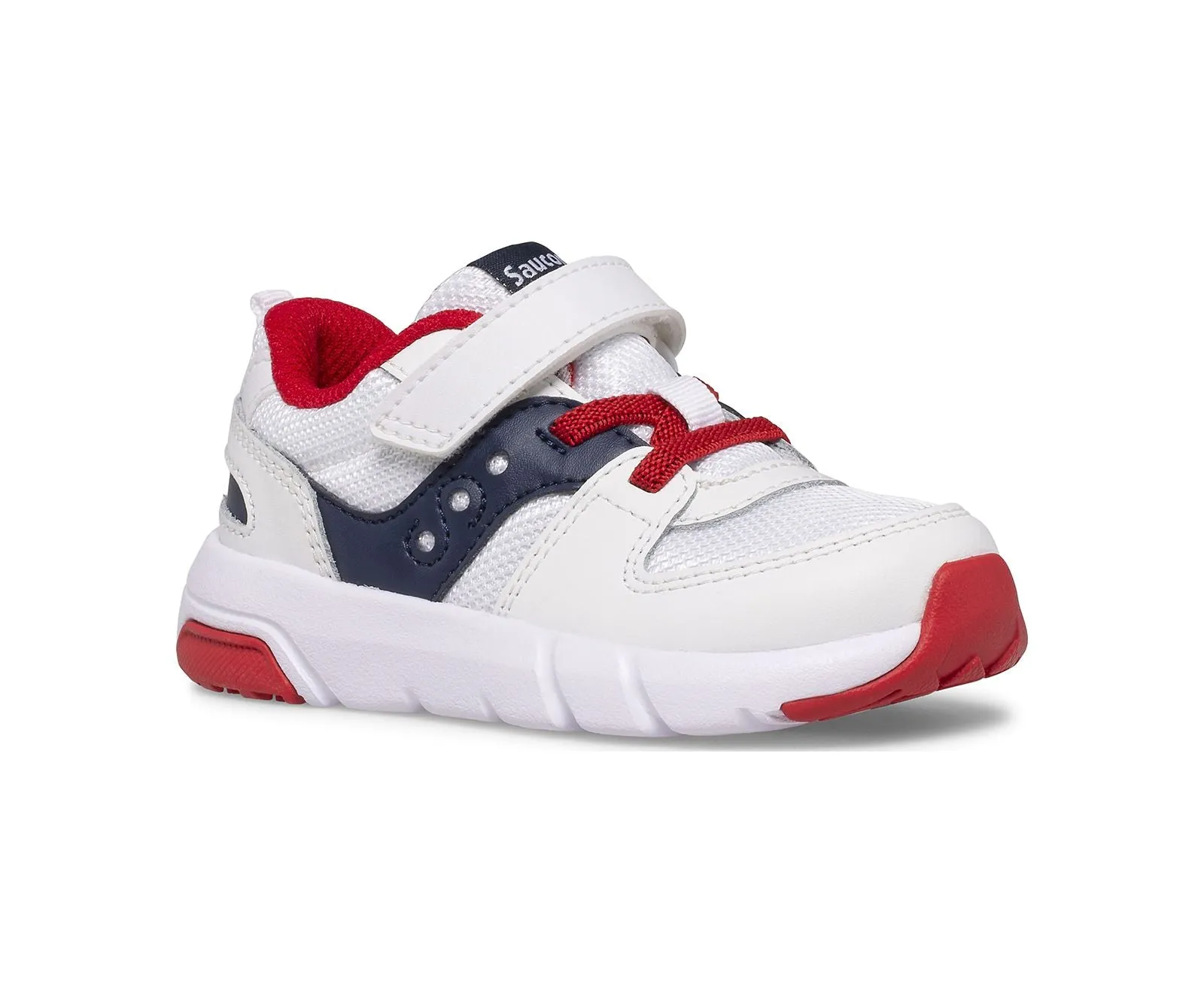 Jazz Lite 2.0 Kid's A/C Sneaker - White/Navy/Red