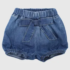 Jean Shorts With A Bow