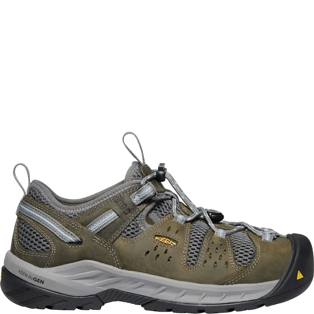 KEEN Utility Women's Atlanta Cool II ESD Safety Shoes - Gargoyle/Blue Fo