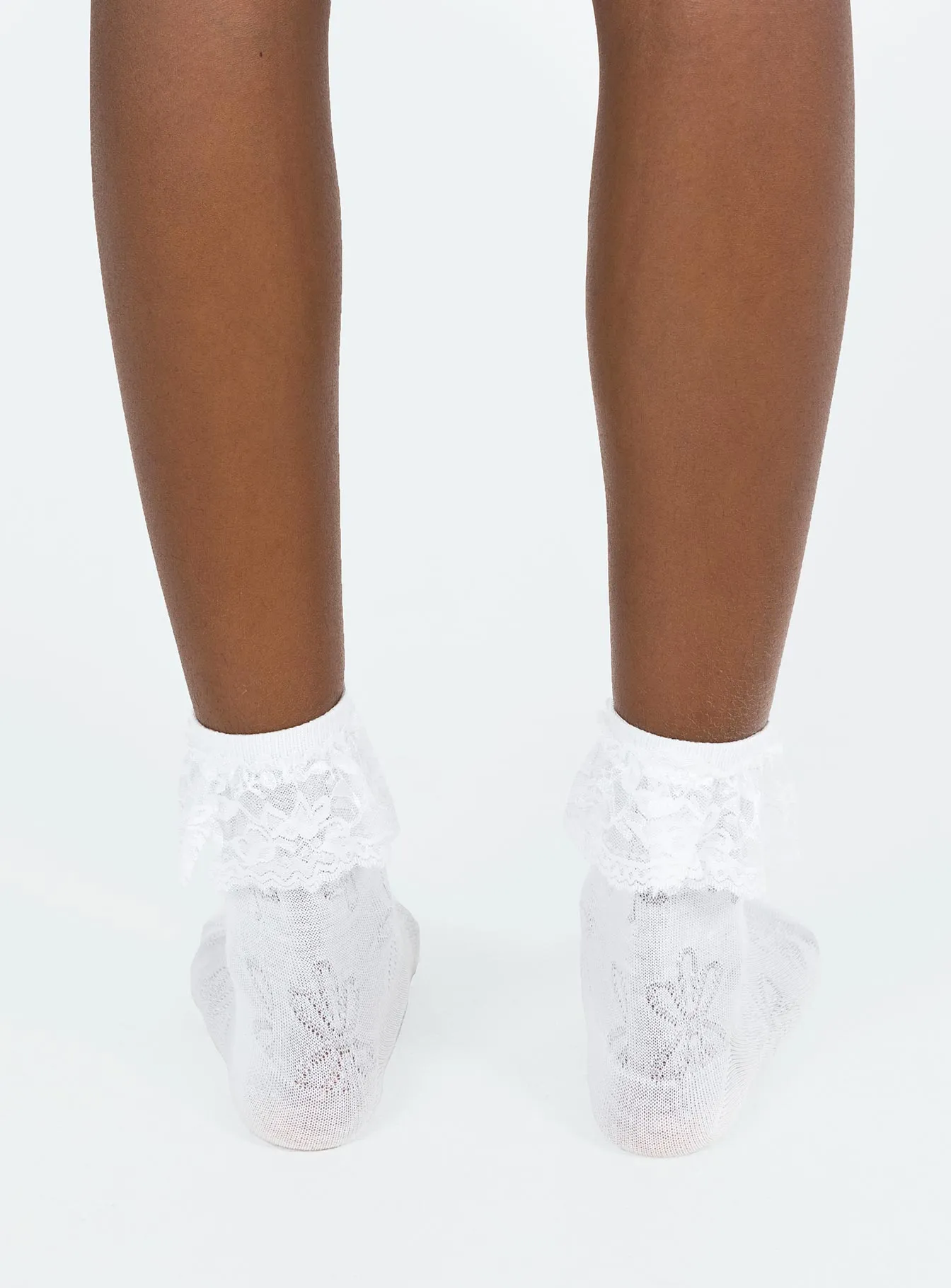 Kirk Socks White Floral