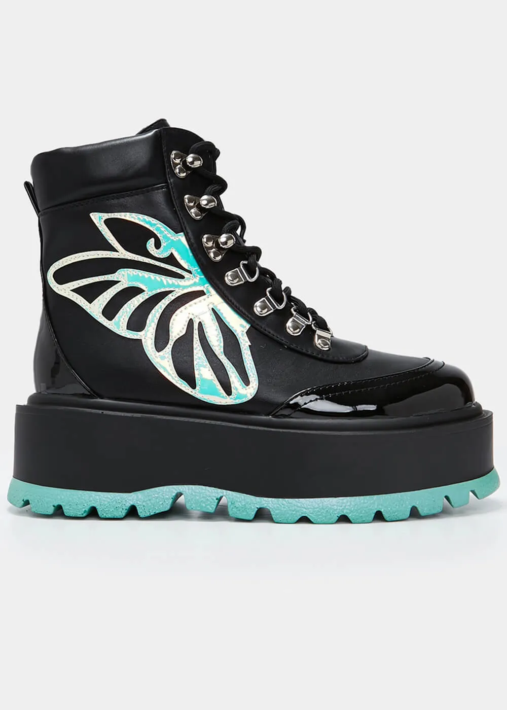 Koi Footwear Tooth Fairy's Intent Platform Boots Black