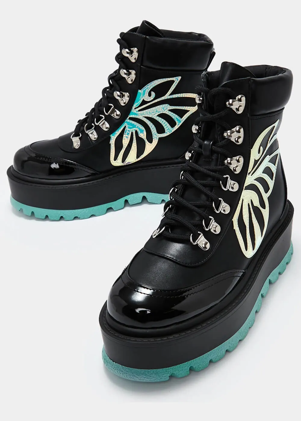 Koi Footwear Tooth Fairy's Intent Platform Boots Black