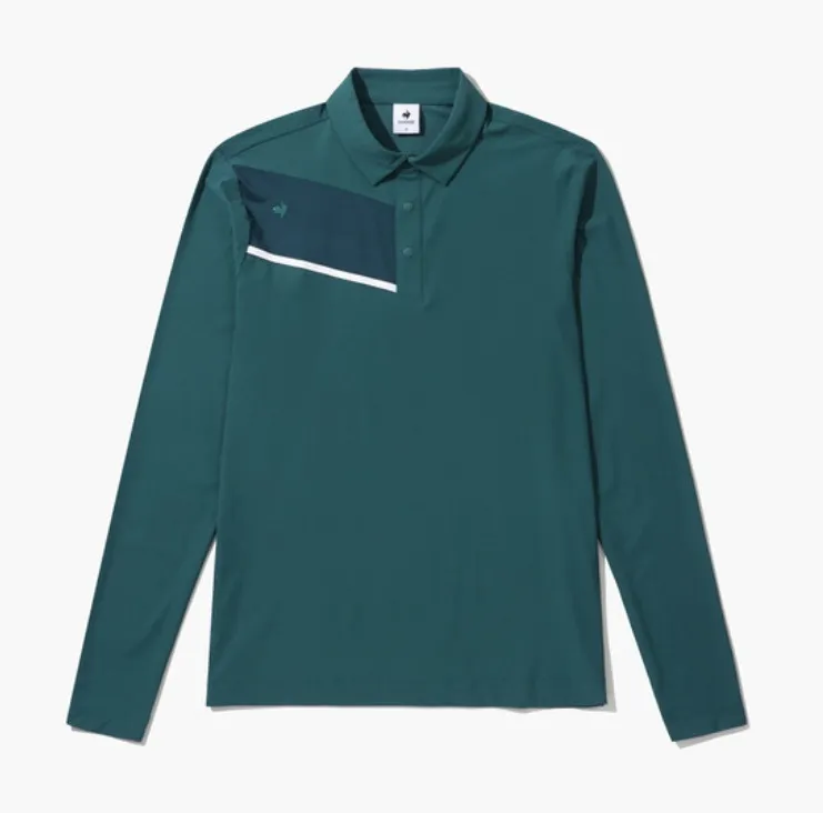 le coq sportif  |Street Style Long Sleeves Logo Polos