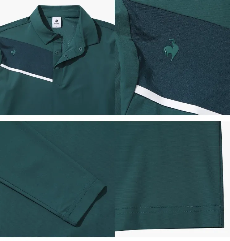 le coq sportif  |Street Style Long Sleeves Logo Polos