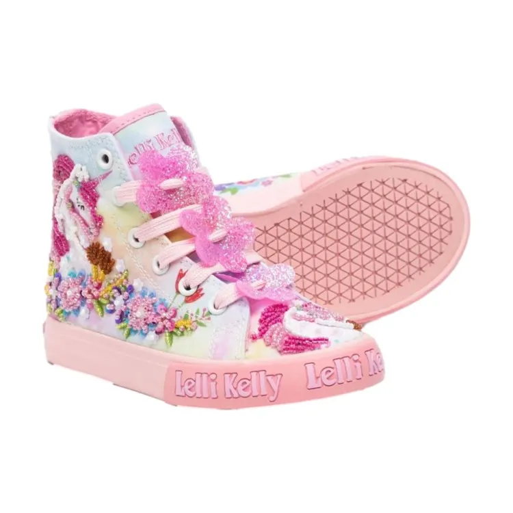 Lelli Kelly GIOIELLO LKED1002 Unicorn Mid Scarpe Bambina Sneaker Multicolor