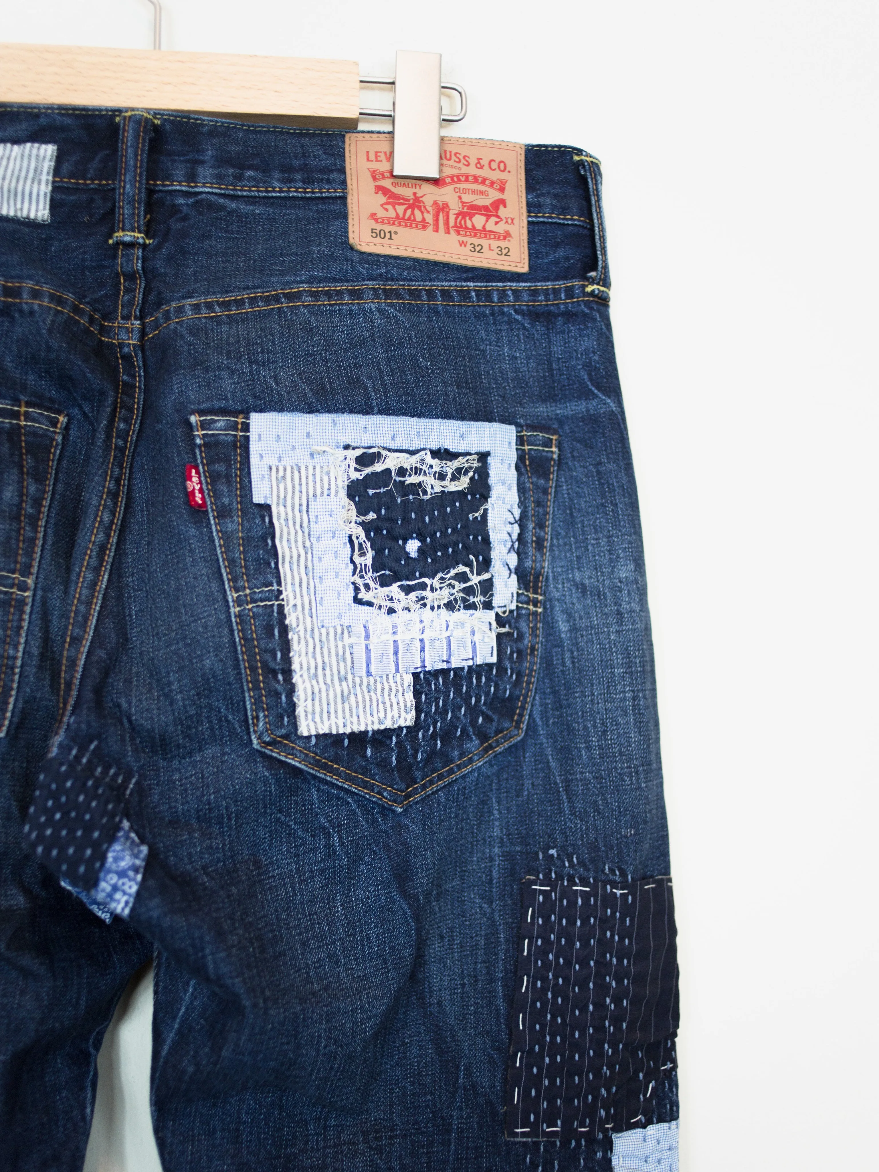 Levi's Japan-Exclusive Sashiko Patchwork 501 Jeans