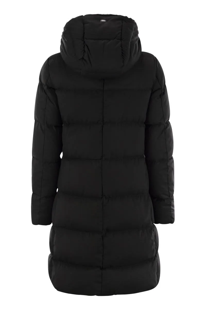 LONG DOWN JACKET WITH ZIP