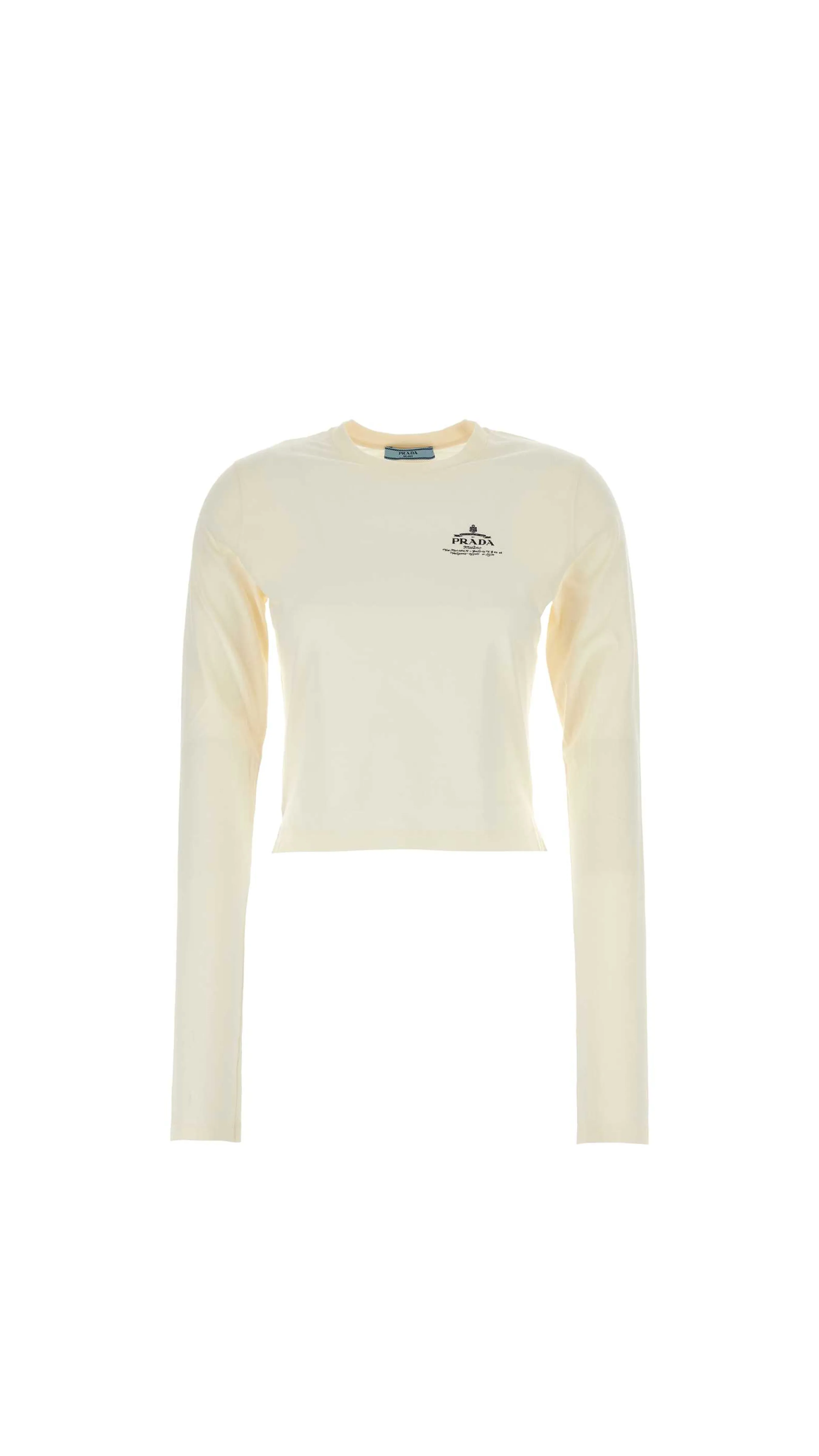 Long Sleeves T-Shirt - Ivory