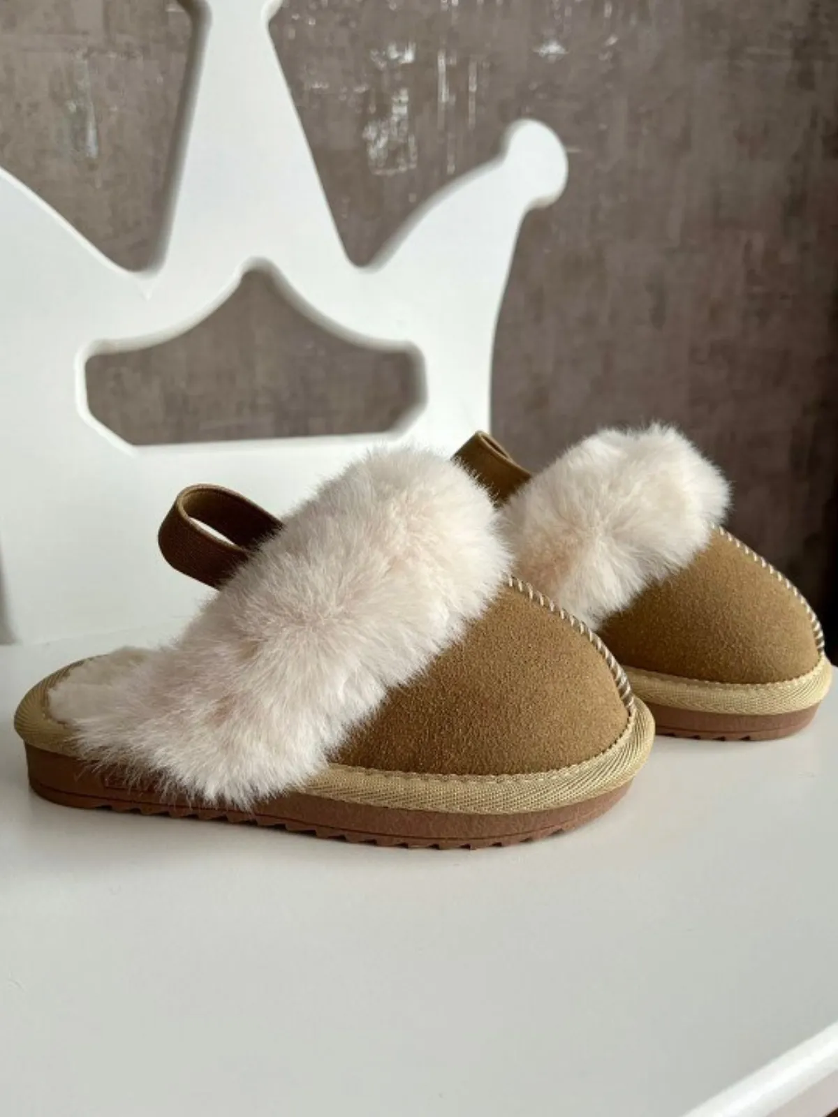 Lounge In Luxury Fur-Lined Slippers By Liv and Mia