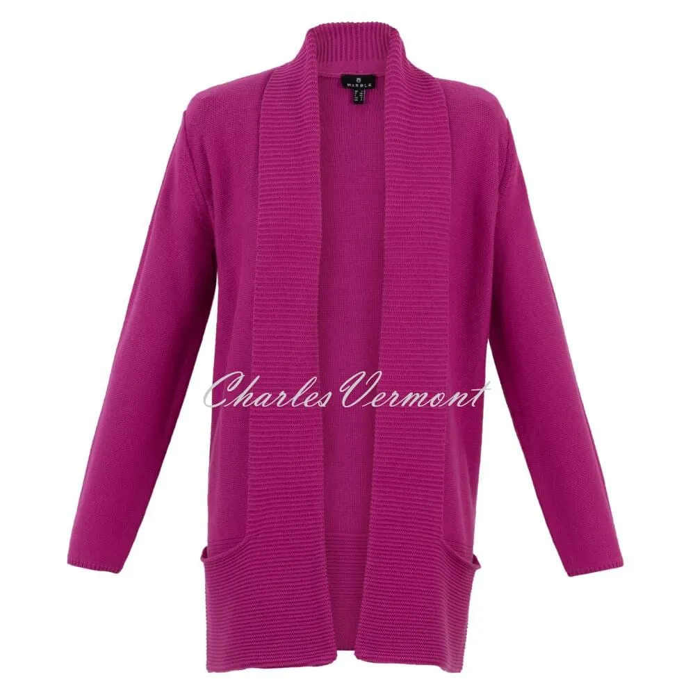 Marble Cardigan - Style 6391-206 (Dark Pink)