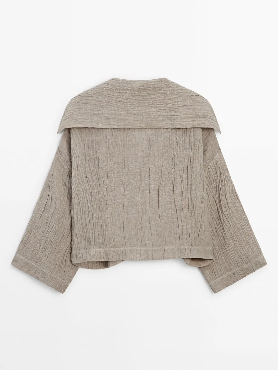 Massimo Dutti  |Casual Style Nylon Linen Long Sleeves Plain Office Style