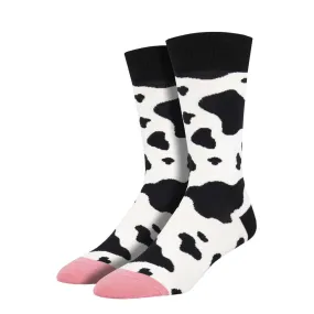 Men's Moo Print Socks