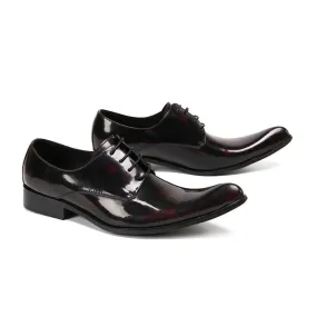 Men's Pointed Round Toe Genuine Leather Business Party Dress Shoes