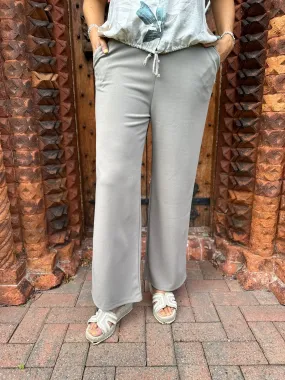 Mocha Wide Leg Trousers