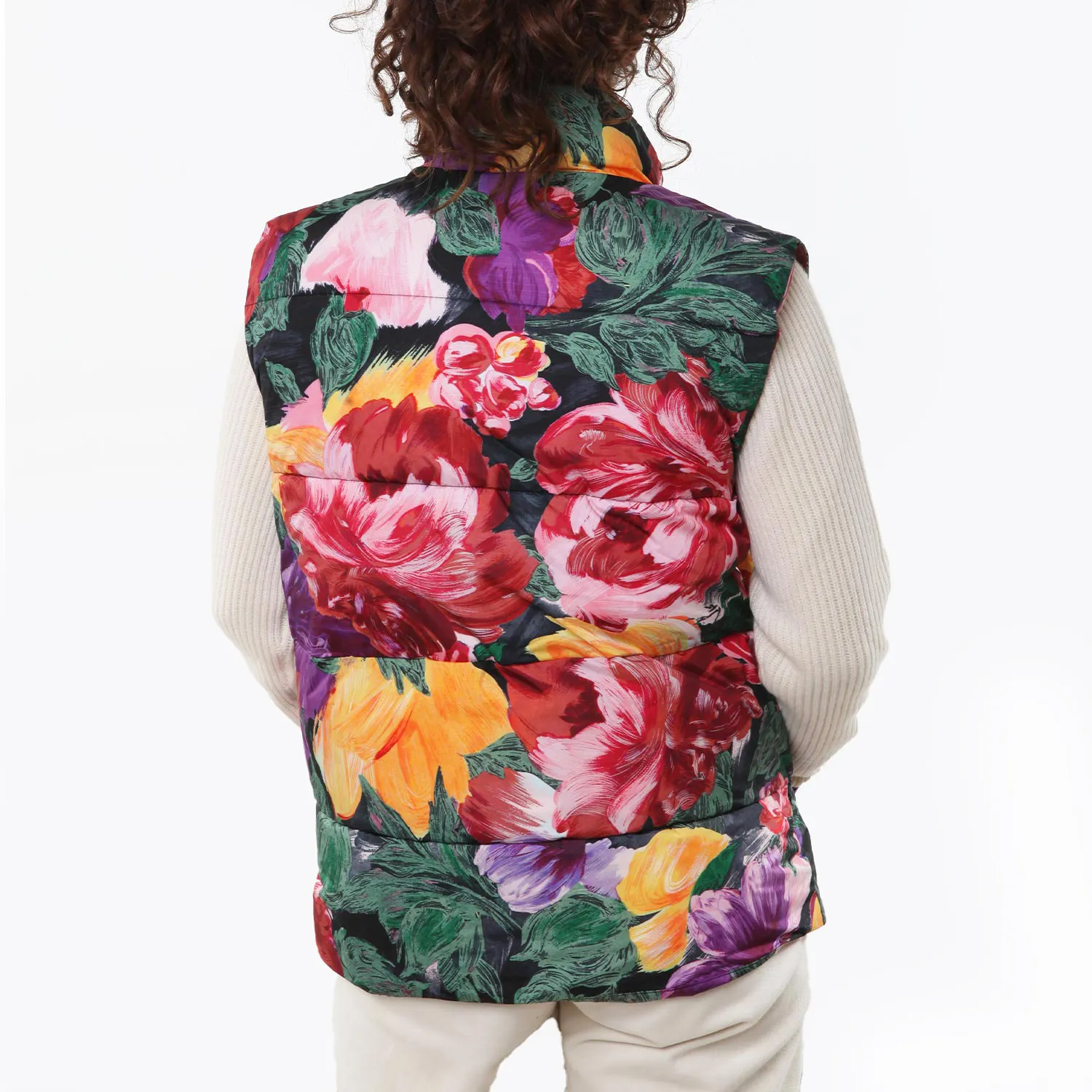 Molo Multicolor Floral Heike Vest Jacket For Girls