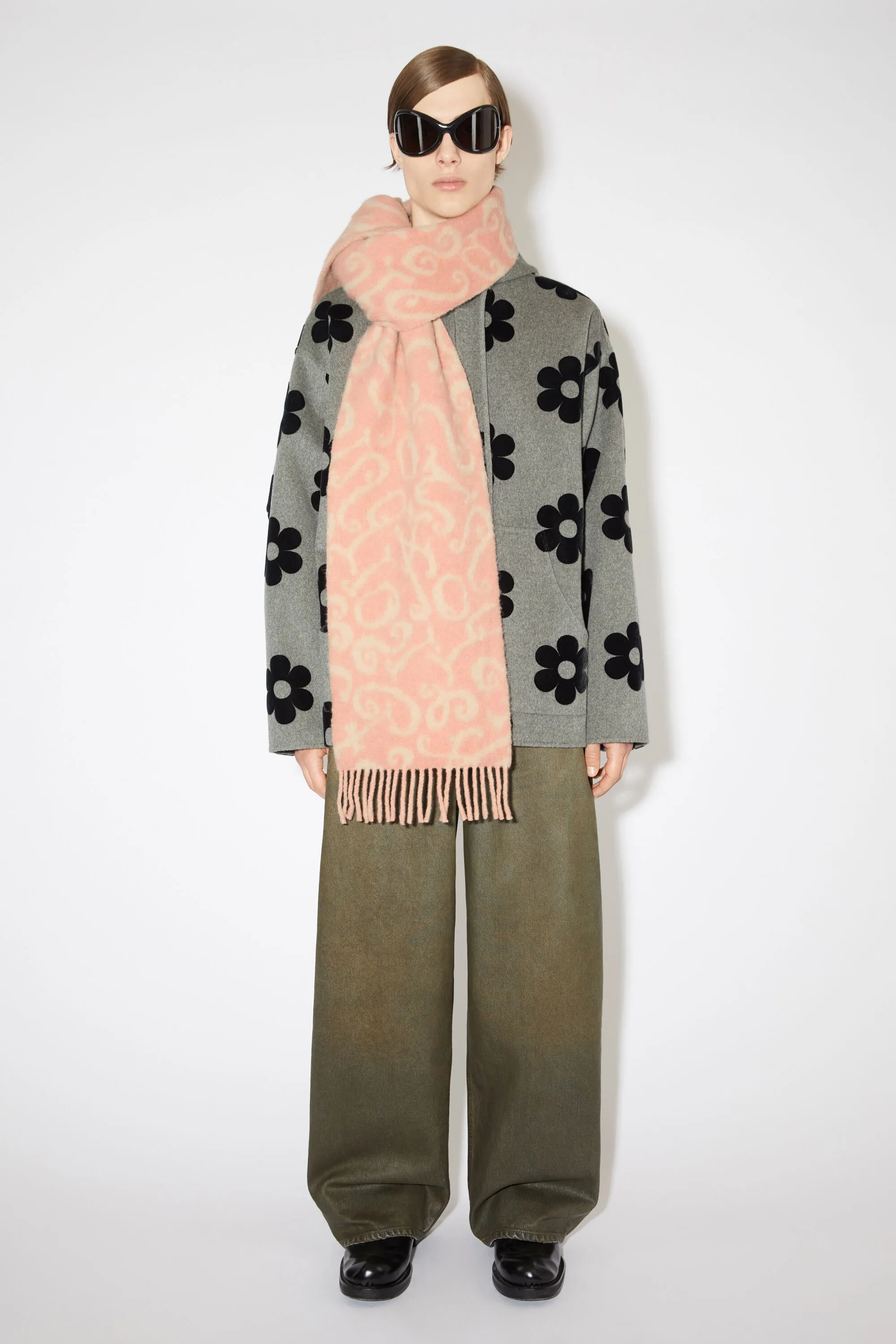 Monogram jacquard scarf