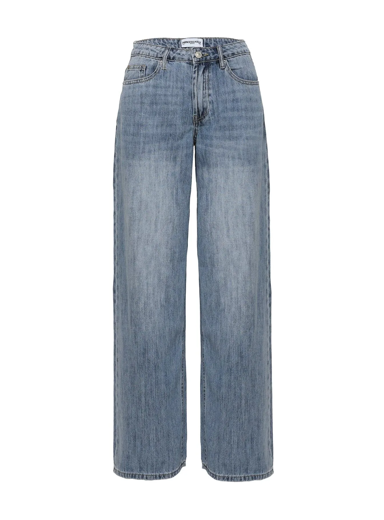 Moonshine Wide Leg Jeans Mid Wash