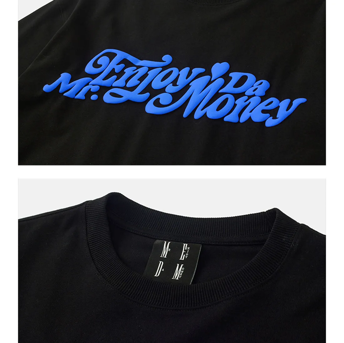 MR. ENJOY DA MONEY  |Crew Neck Unisex Street Style Long Sleeves Oversized