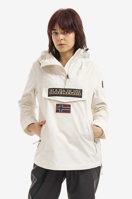 Napapijri rain jacket women's white color