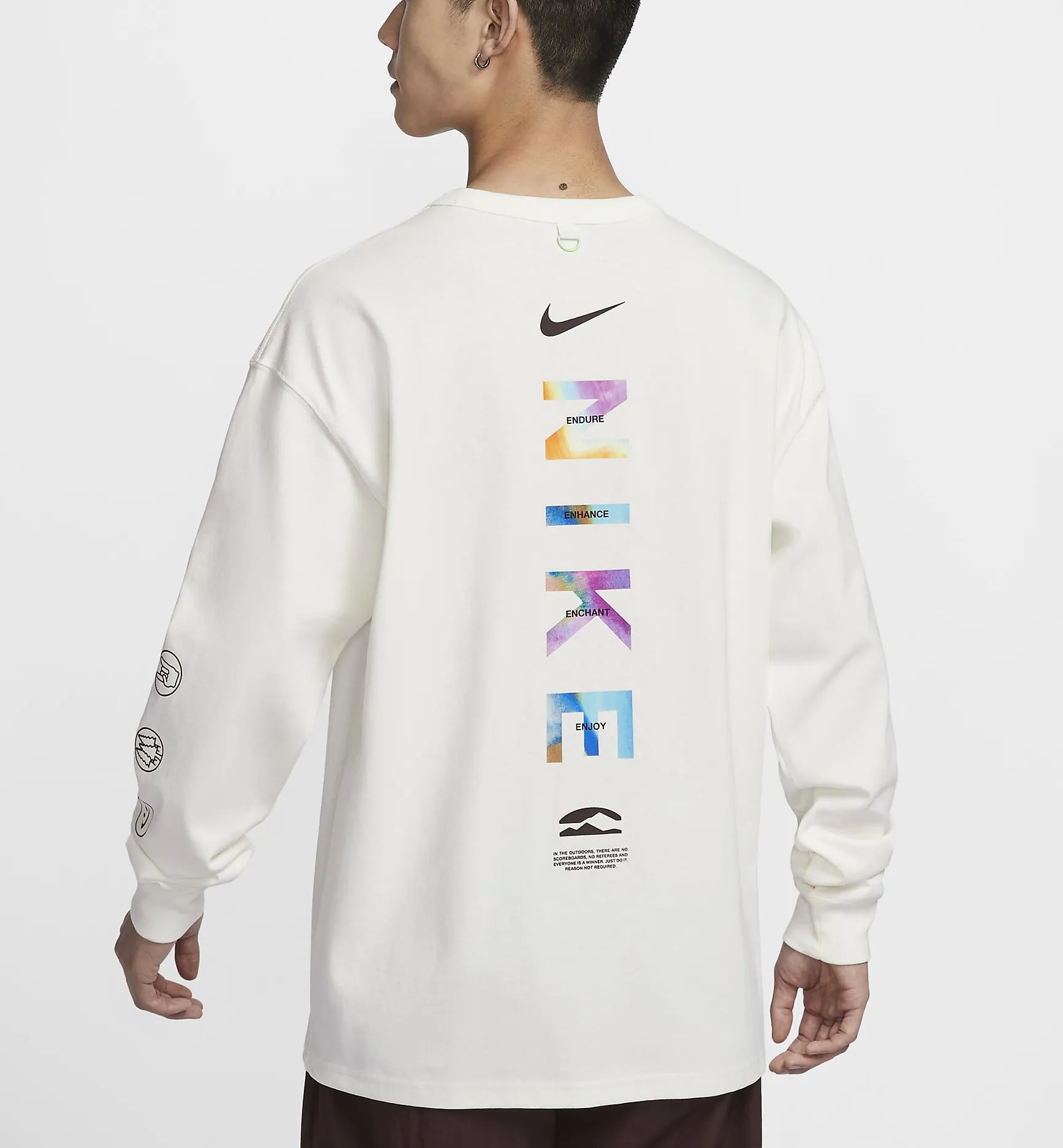 Nike  |Crew Neck Pullovers Street Style Long Sleeves Plain Cotton