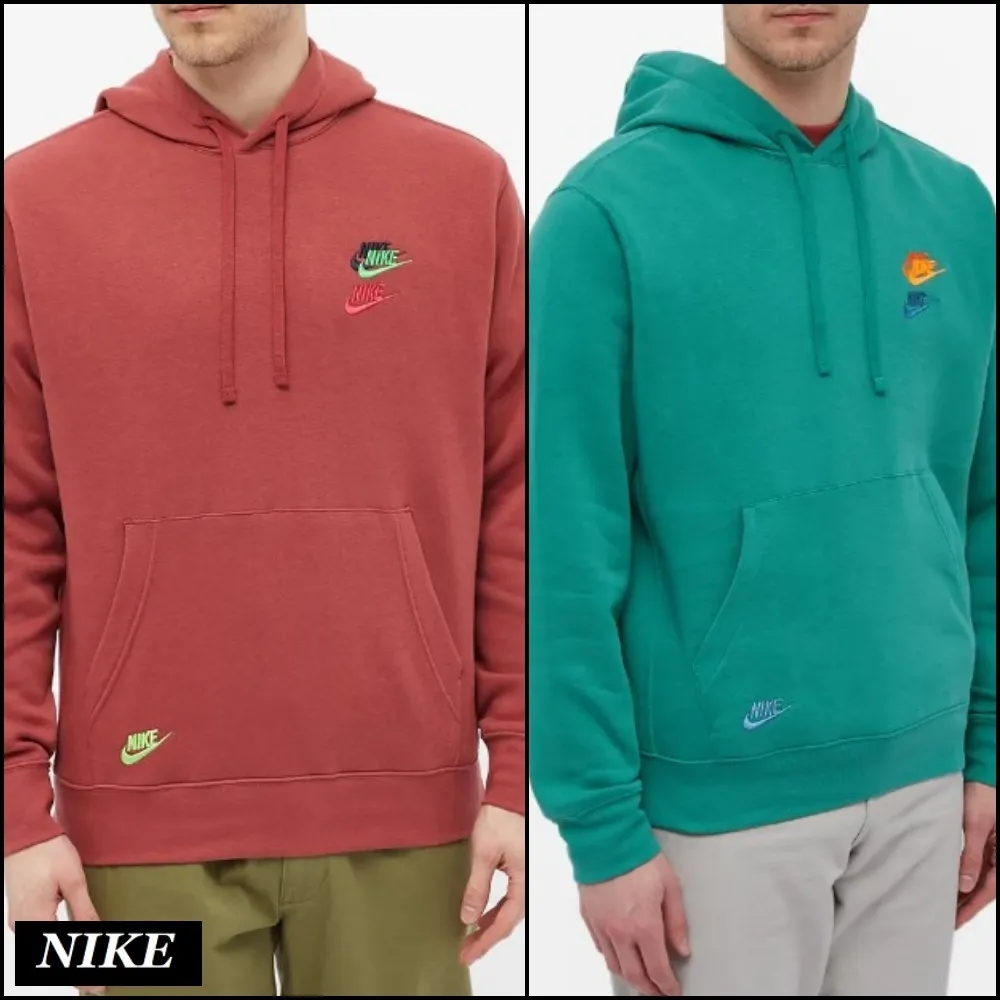 Nike  |Pullovers Long Sleeves Plain Cotton Logo Hoodies