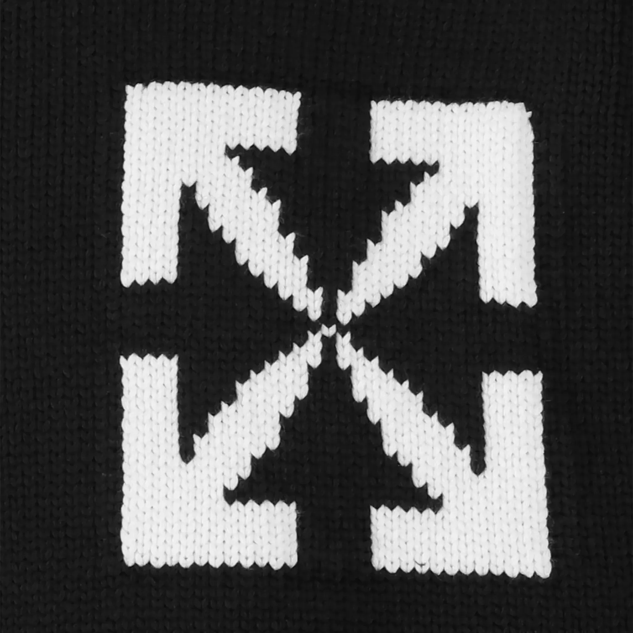 Off-White Single Arrows Black Knit Sweatshirt