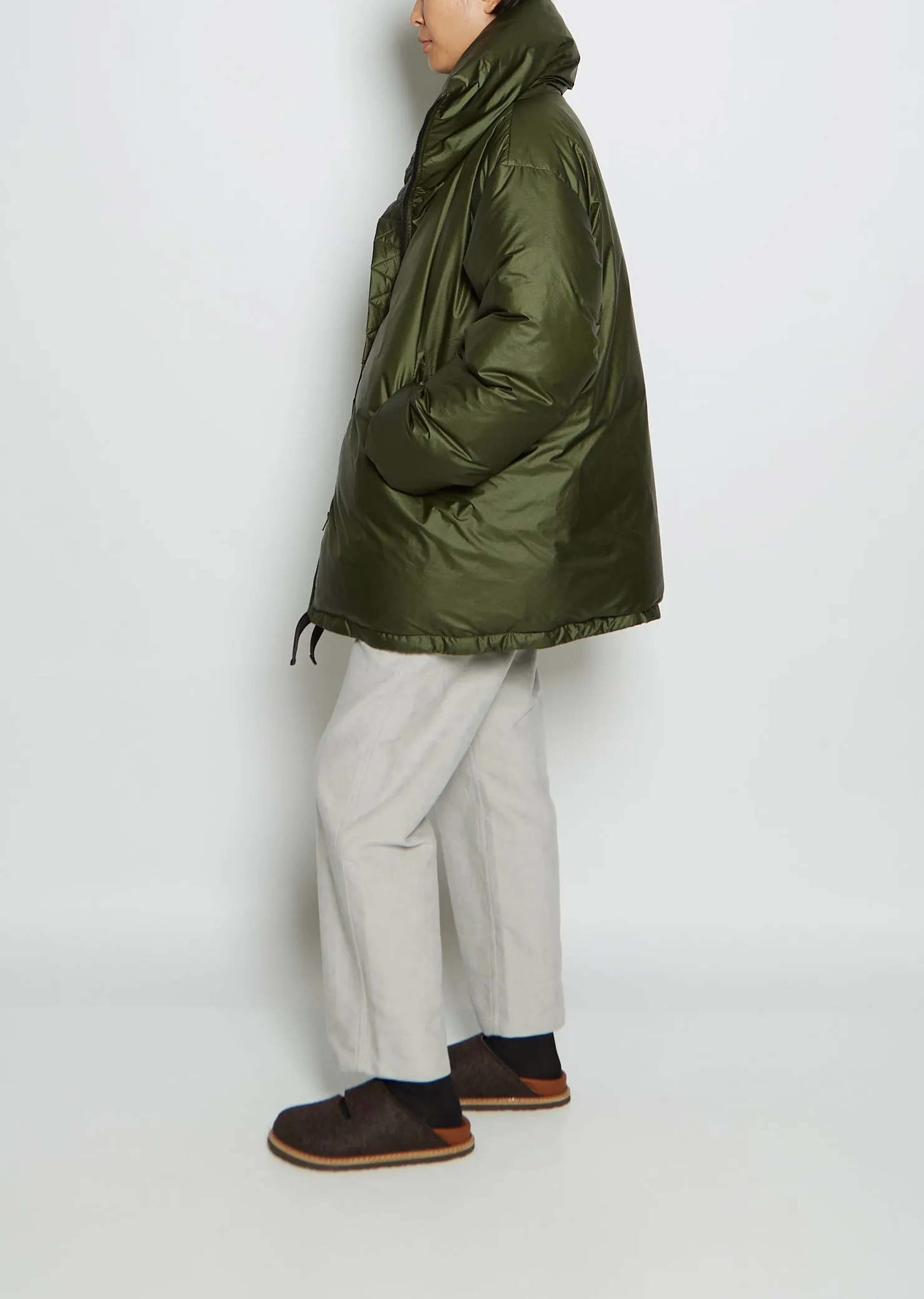 Oslo Quilted Down Jacket — Khaki