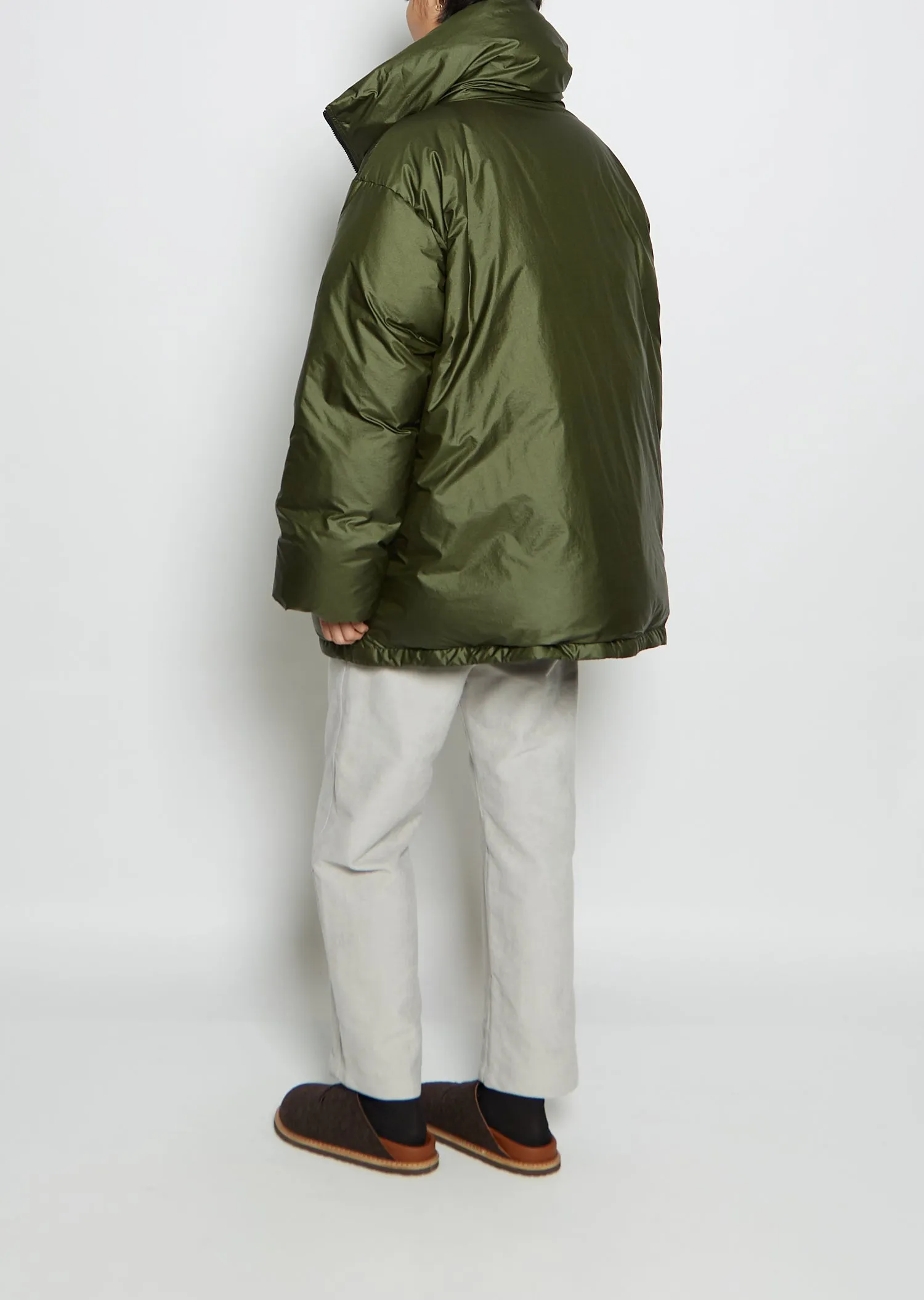 Oslo Quilted Down Jacket — Khaki