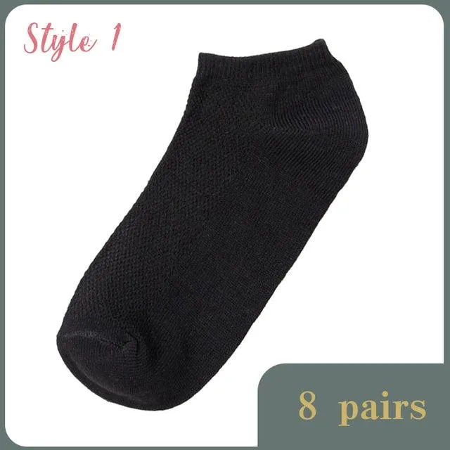 Pairs Lot Solid Mesh Short Socks Invisible Ankle Socks