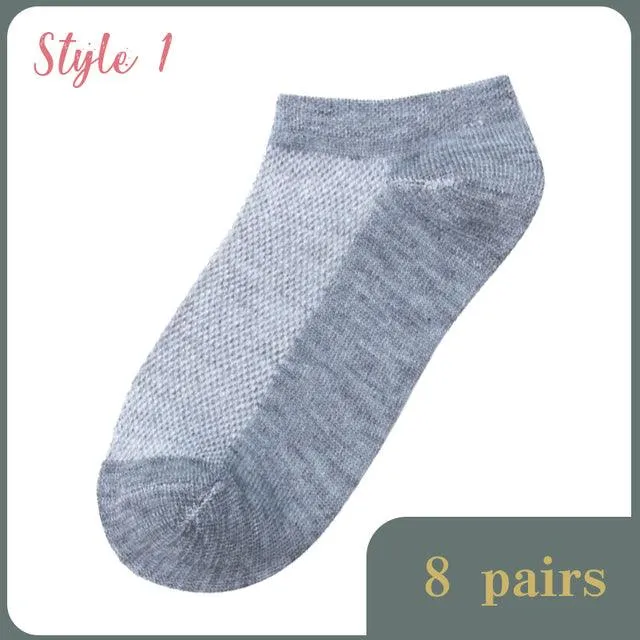 Pairs Lot Solid Mesh Short Socks Invisible Ankle Socks