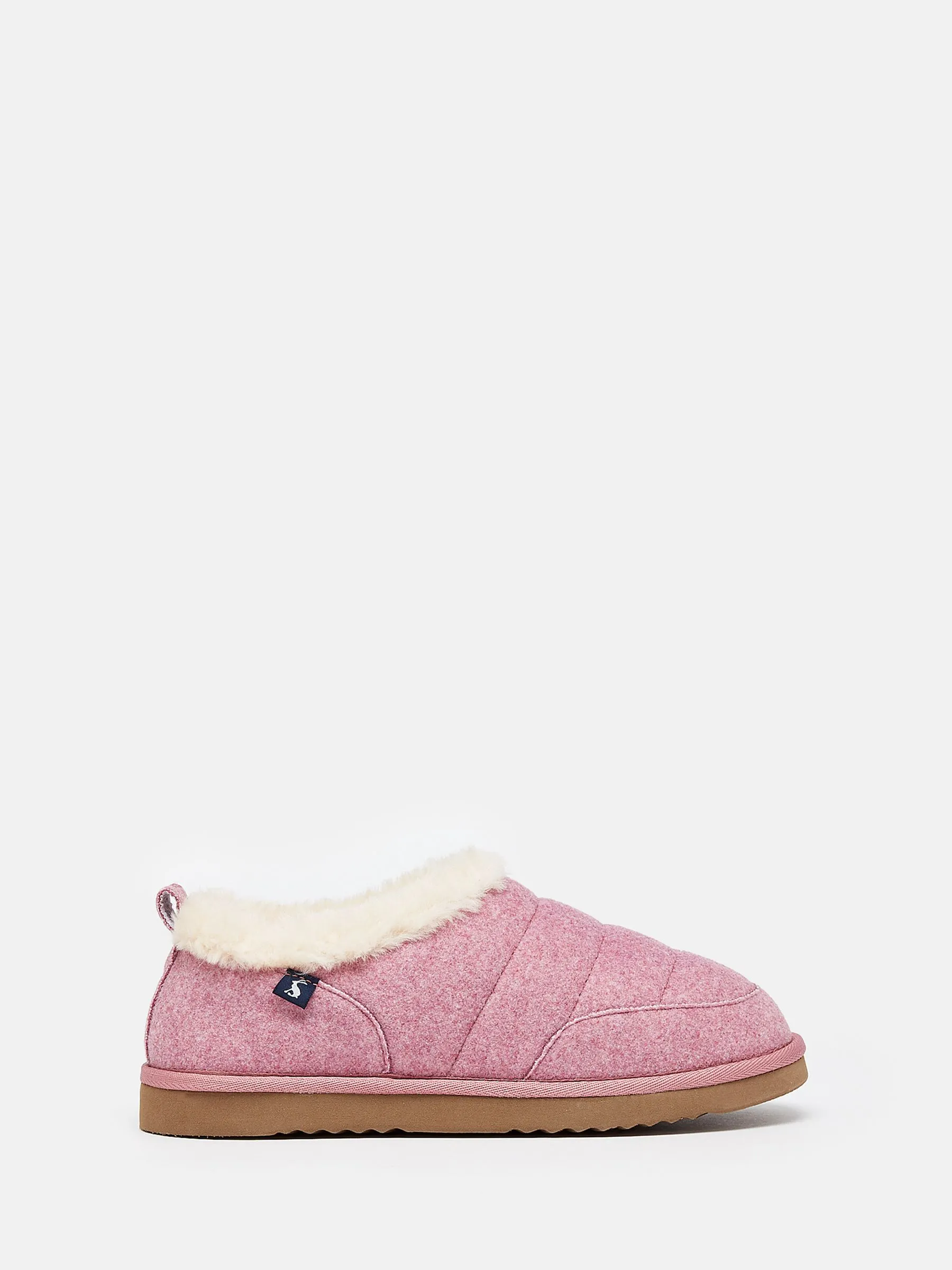 Pink Faux Fur Lined Slippers